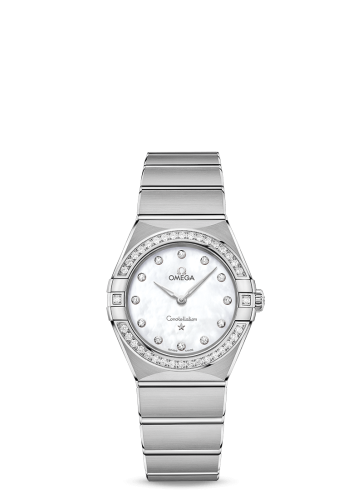 Omega Constellation Manhattan 28 Quartz Stainless Steel / MOP / Diamond